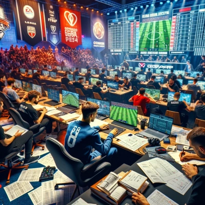 Several players are intensely focused on their game screens