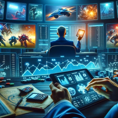a punter analysing statistics and information on a tablet or computer