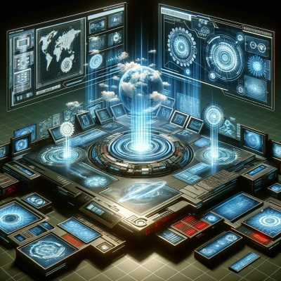 A server represented in the Cloud